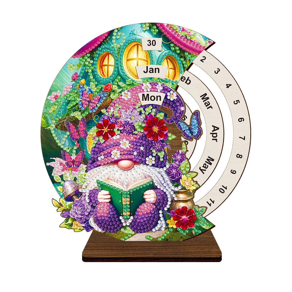 Purple gnome | Calendar | Diamond painting