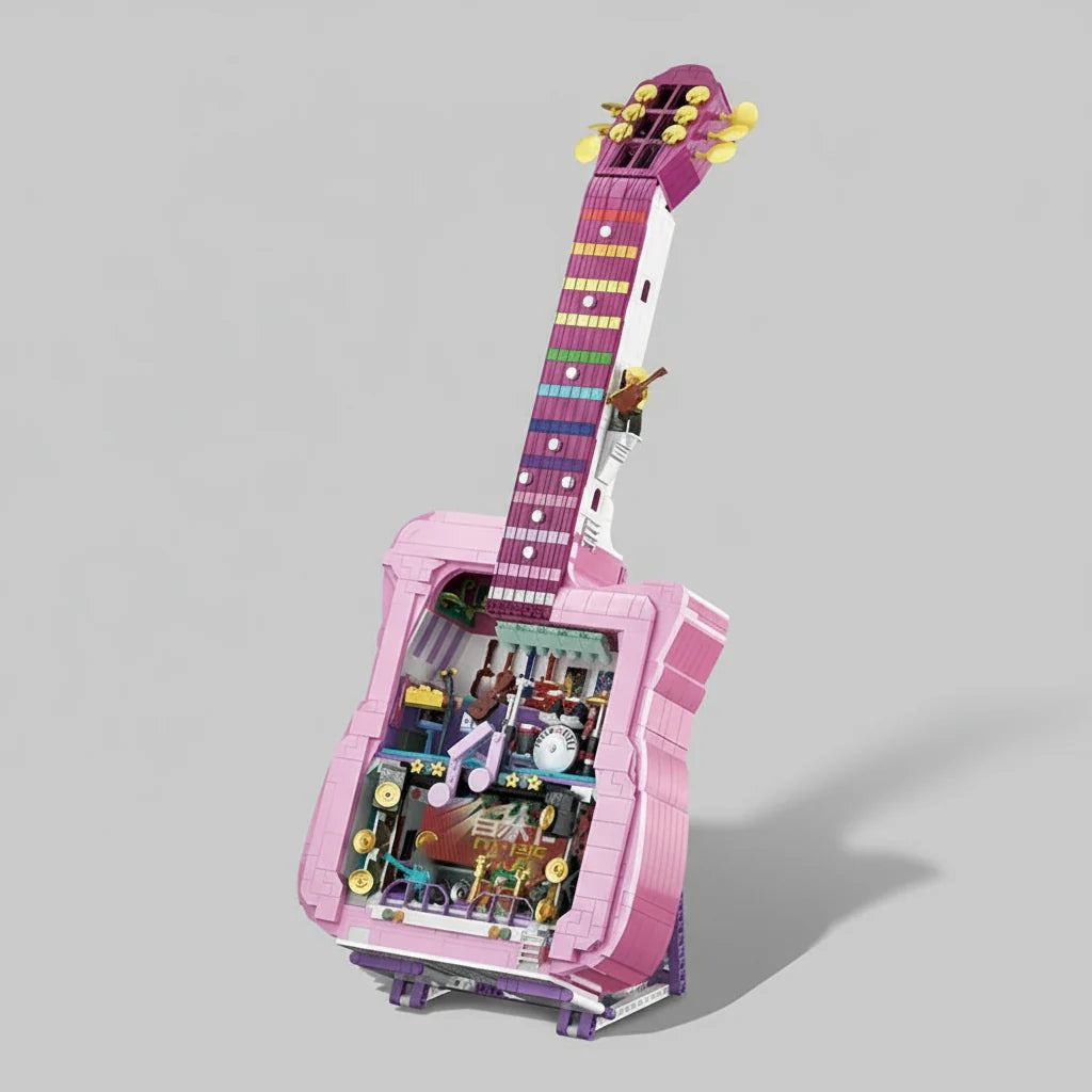 Mega pink guitar | Building blocks