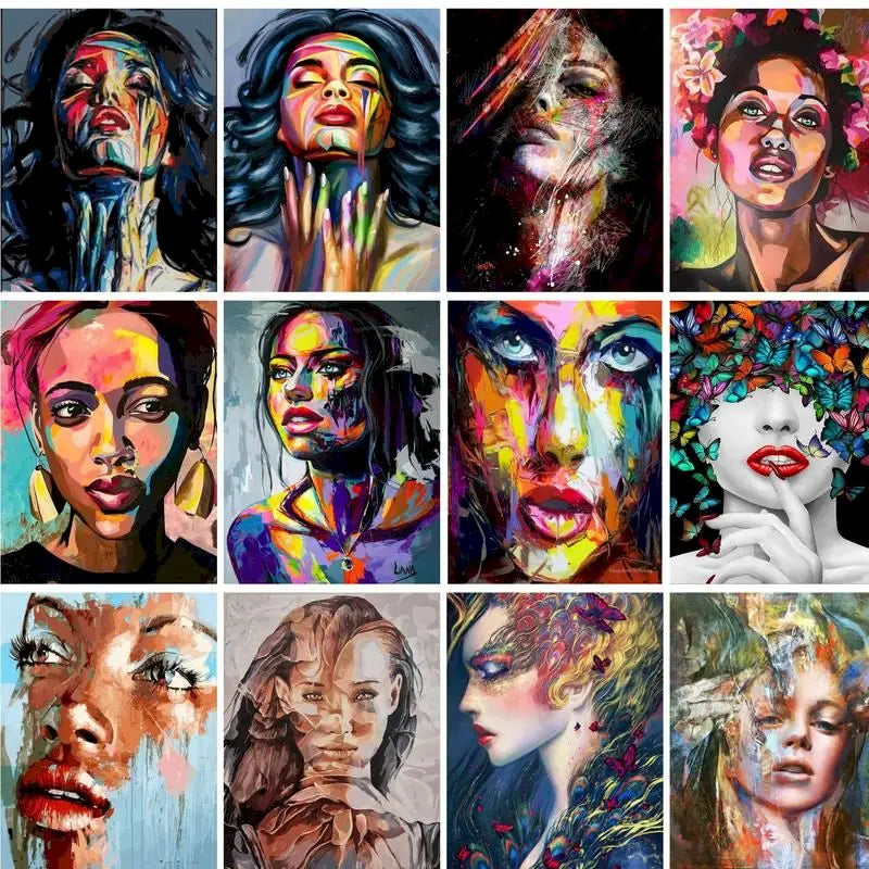 Abstract Woman | Paint by Numbers