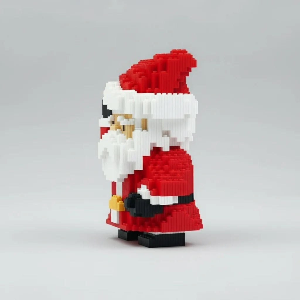 Waving Santa Claus | Building bricks