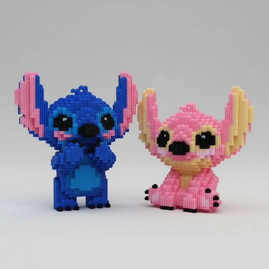 Shy pink creature | Building blocks