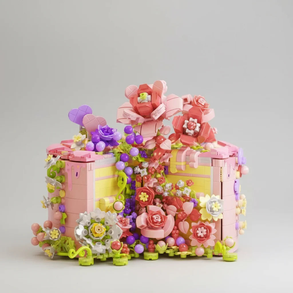 Rose cake | Building bricks