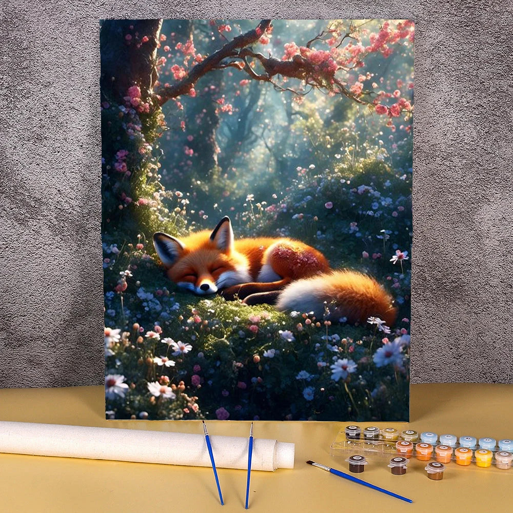 Fox in the Forest | Paint by Numbers