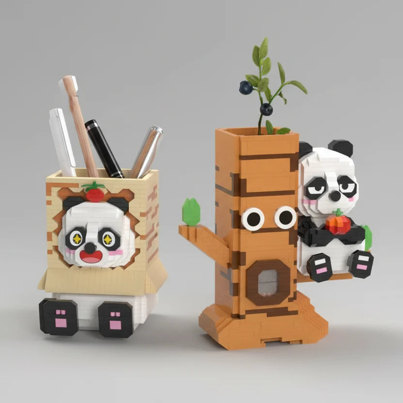 Panda in tree pen holder | Building bricks