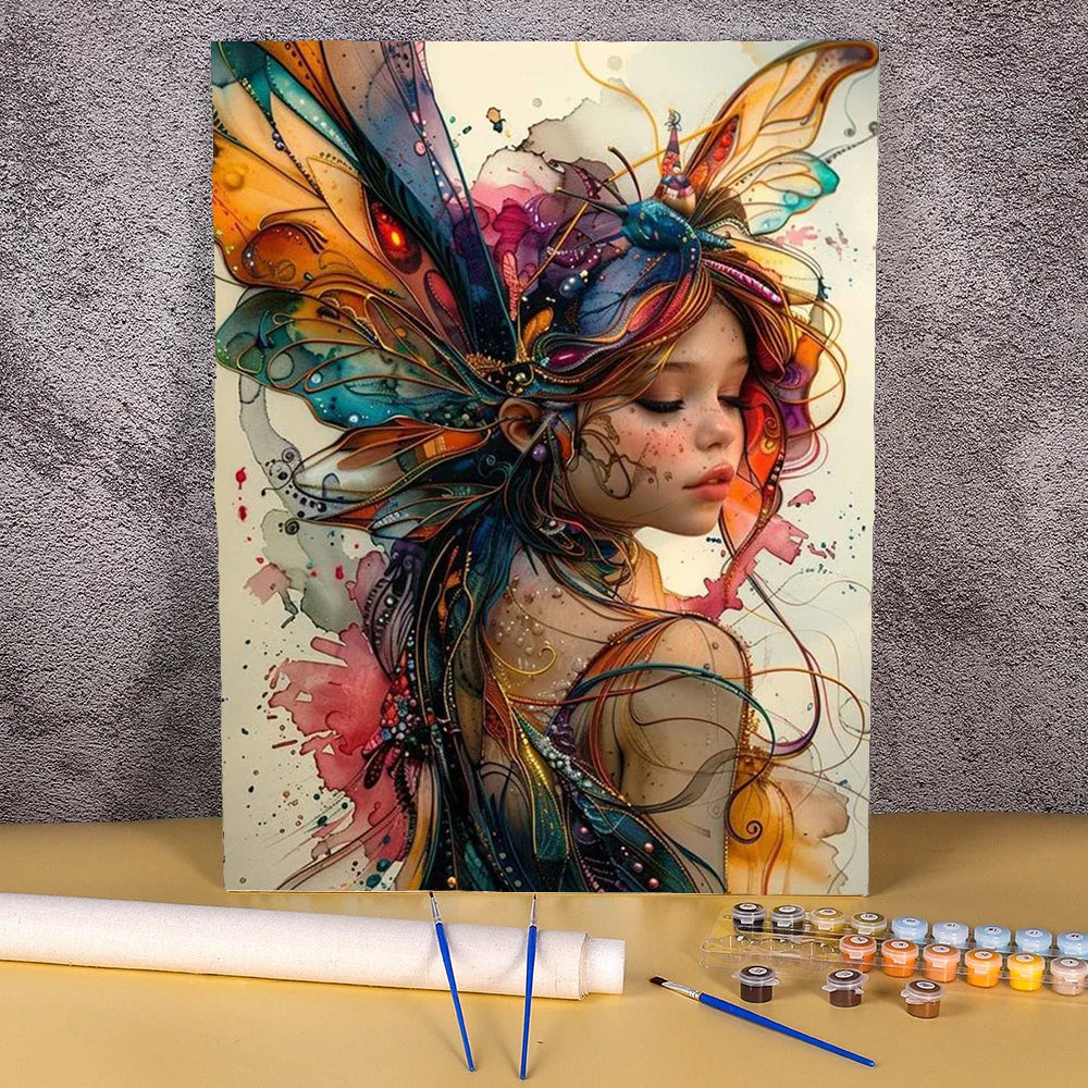 Magical Butterfly Woman - Paint by Numbers