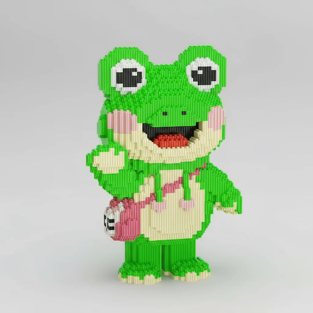 Cheerful frog | Building bricks