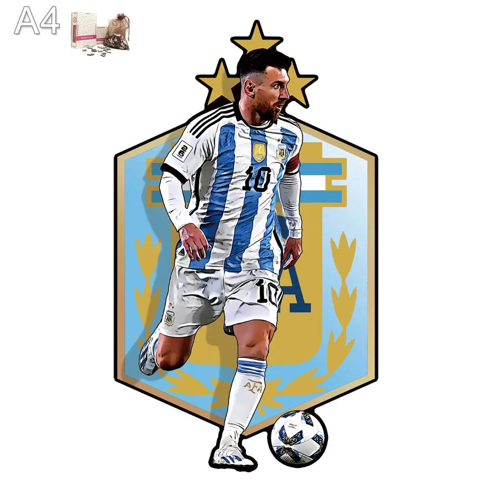 Messi Argentina logo | Wooden Puzzle