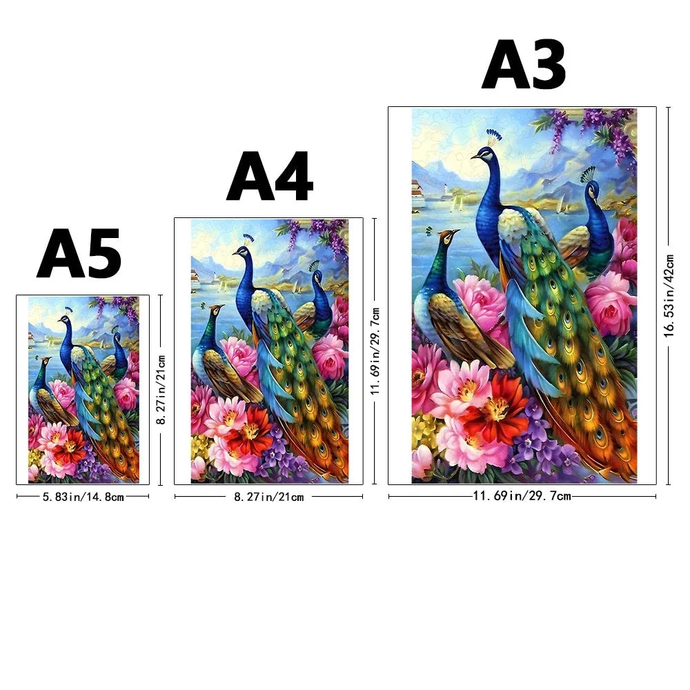 Peacocks | Wooden Puzzle