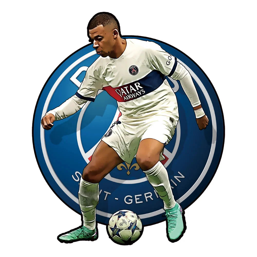 Mbappé PSG Away Shirt | Wooden Puzzle