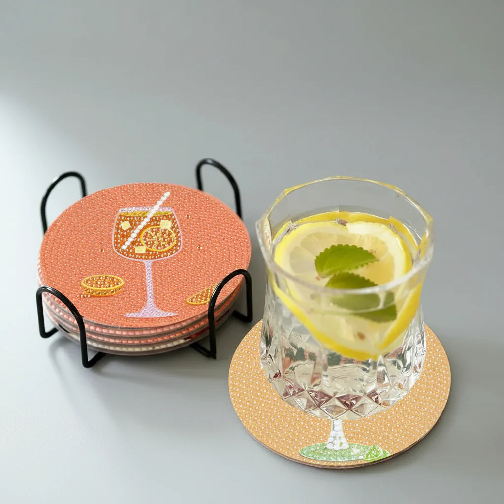 Colorful Cocktail Coasters | Diamond Painting