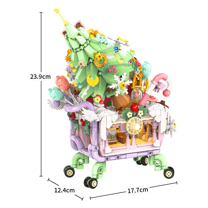 Christmas shopping cart | Building blocks