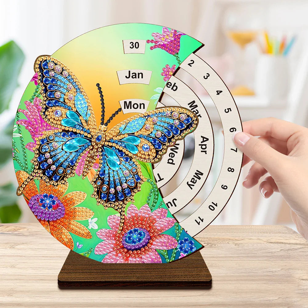 Blue butterfly | Calendar | Diamond painting