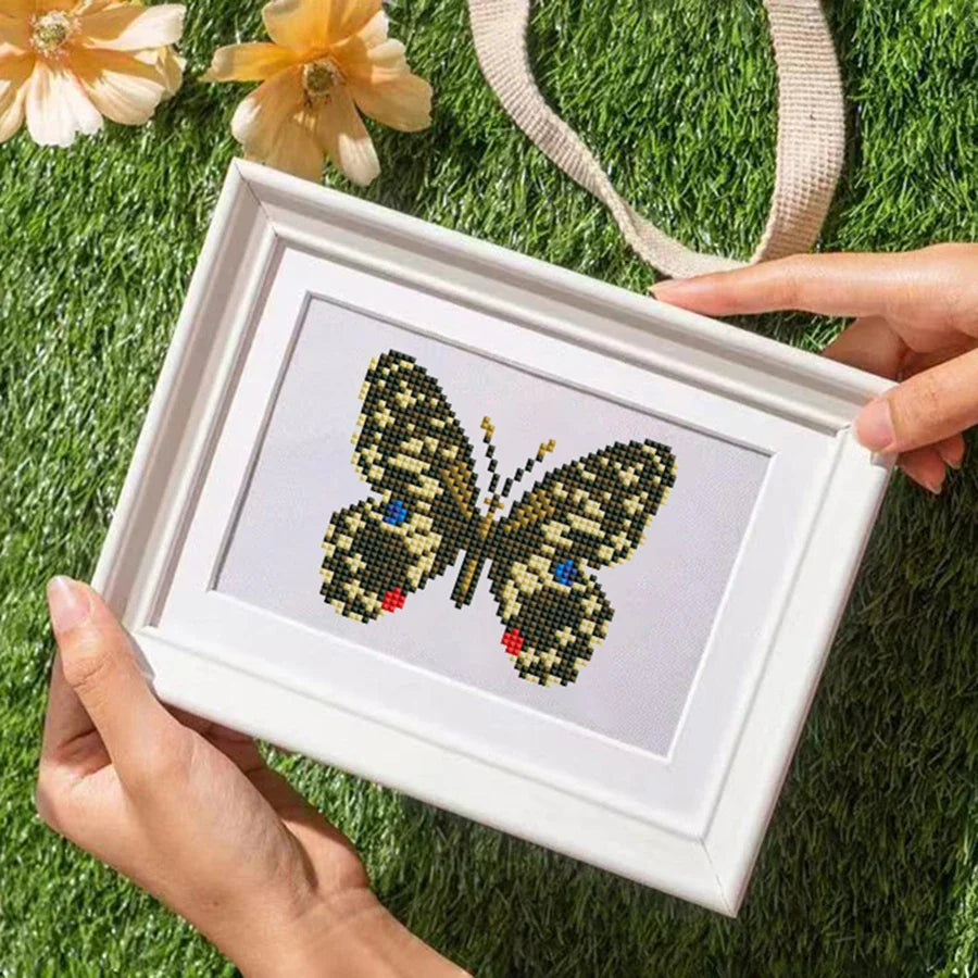 12 Mini Diamond Paintings | Butterflies | Diamond Painting