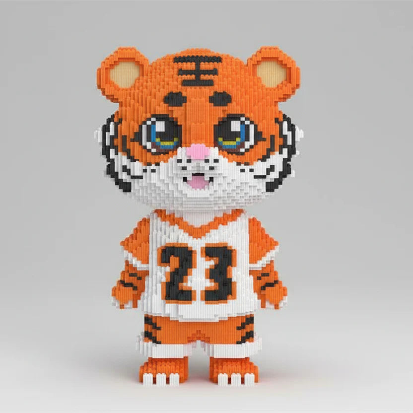 MEGA Tiger in sports shirt | Building blocks