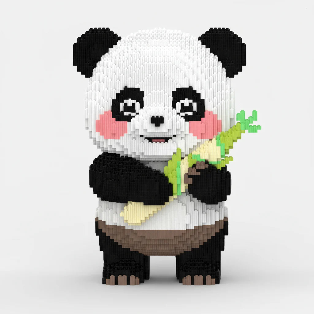 Mega Panda with Bamboo | Building Blocks