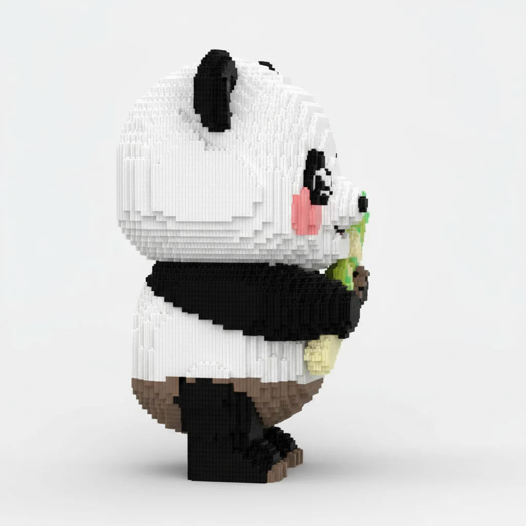 Mega Panda with Bamboo | Building Blocks