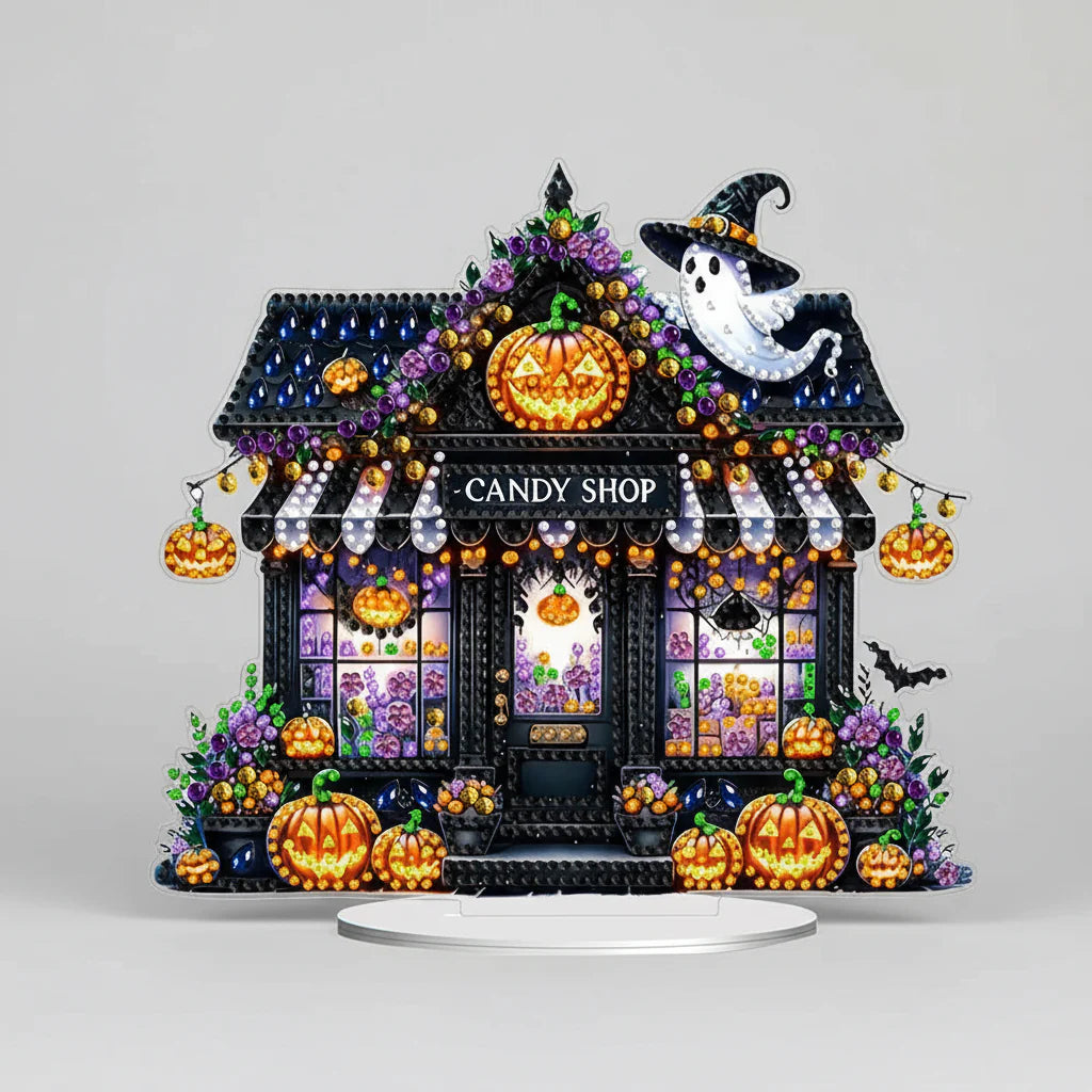 5D Halloween candy house | Diamond painting