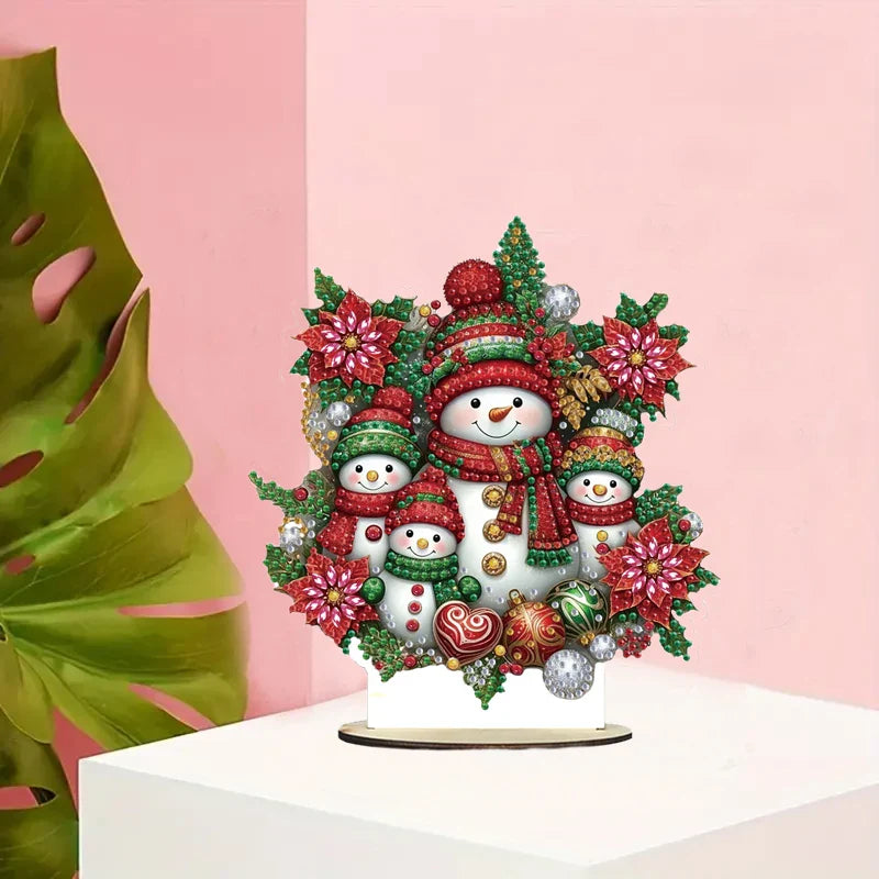 5D Snowman Family | Diamond Painting