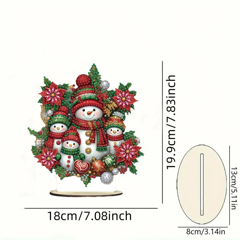 5D Snowman Family | Diamond Painting