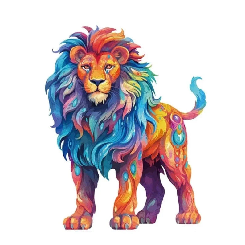 Tough Lion | Wooden Puzzle