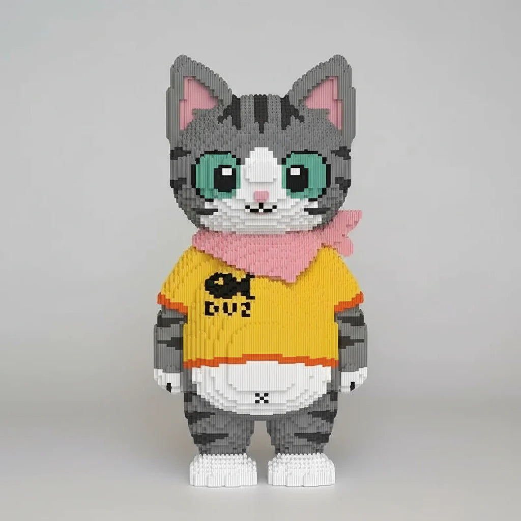 MEGA Cat with Scarf | Building Blocks