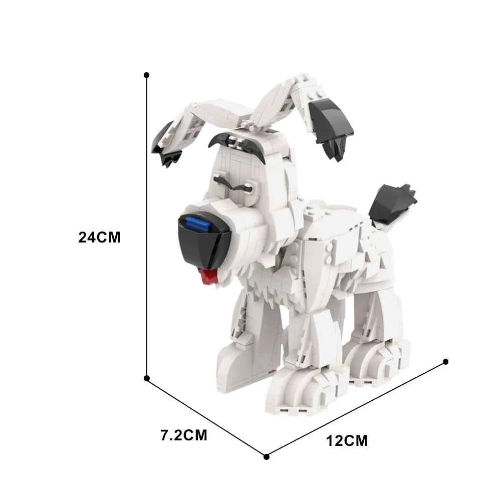 White dog | Building blocks