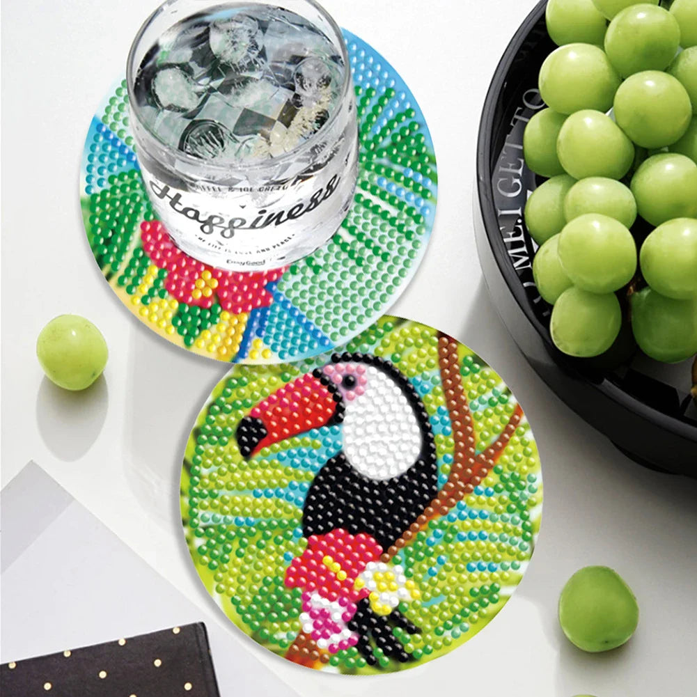 Bird coasters | Diamond painting