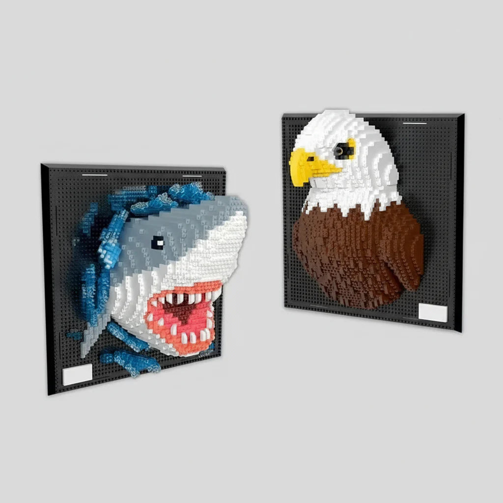 Eagle on Building Plate | Building Blocks