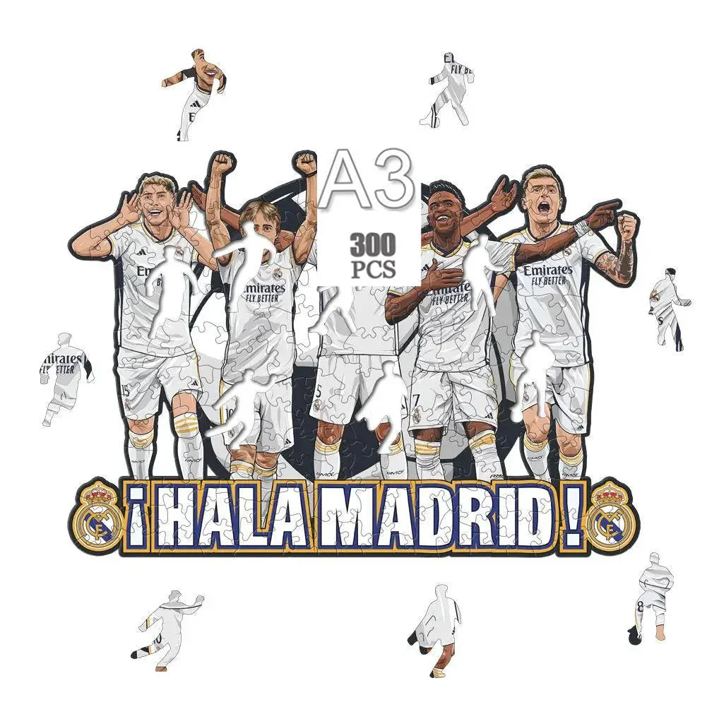 Real Madrid 5 Players | Wooden Puzzle