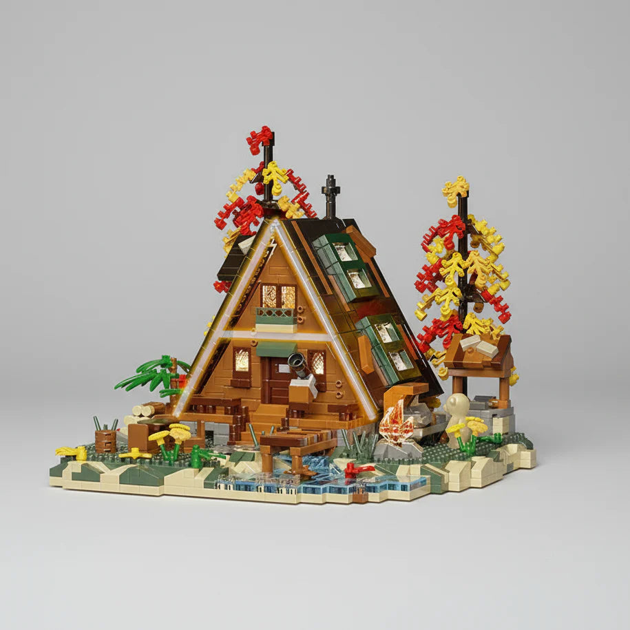 Autumn house with treehouse | Building Blocks