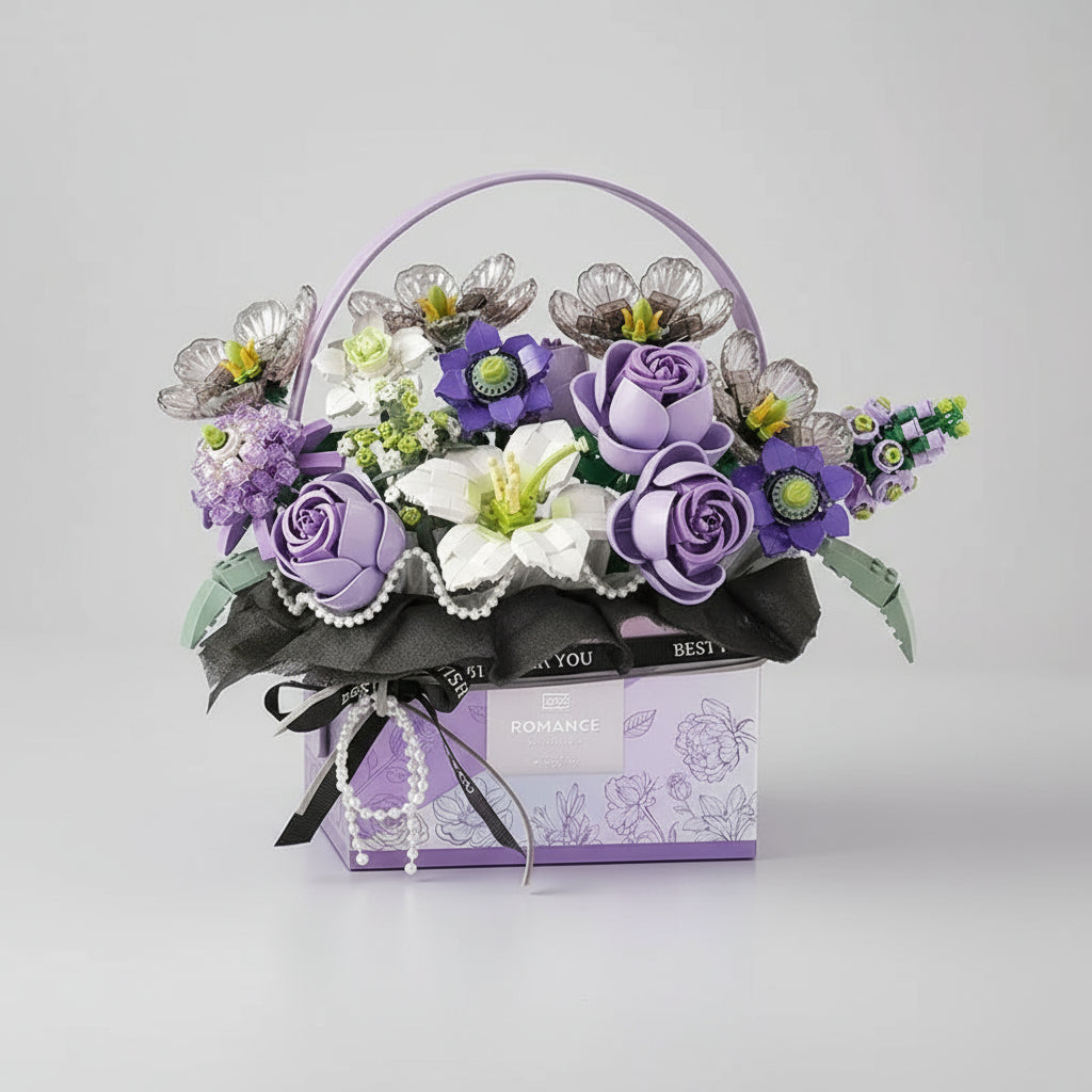 Purple Rose Basket | Building Blocks