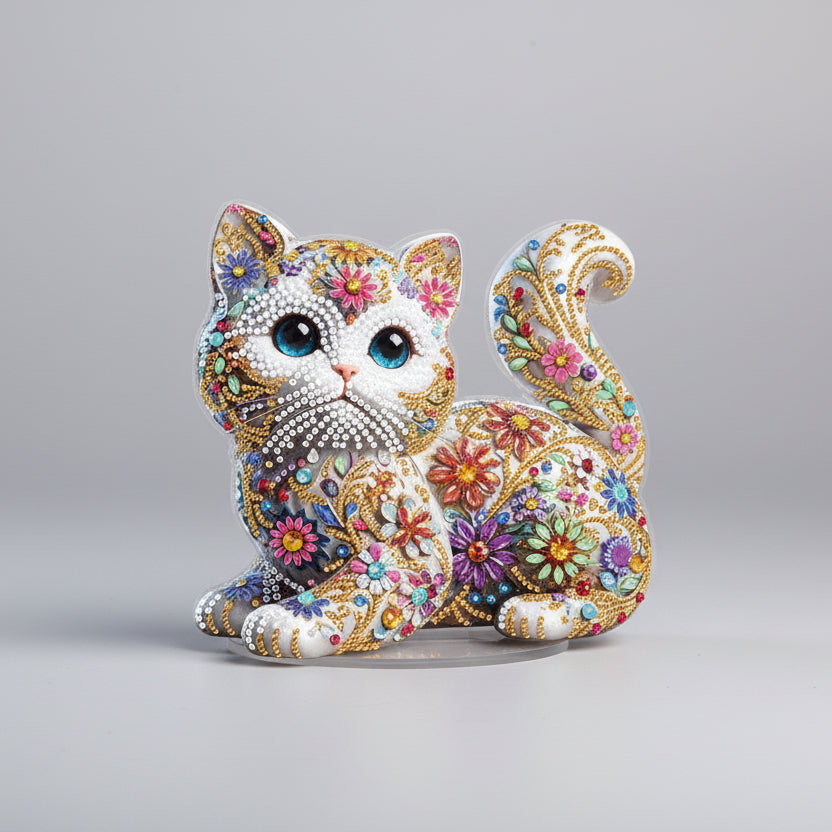 5D Cute cat | Diamond painting