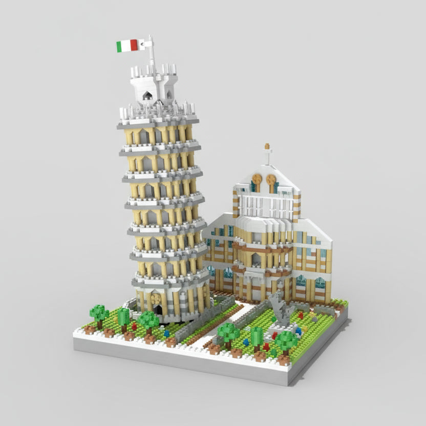 Leaning Tower of Pisa + Building | Building Blocks