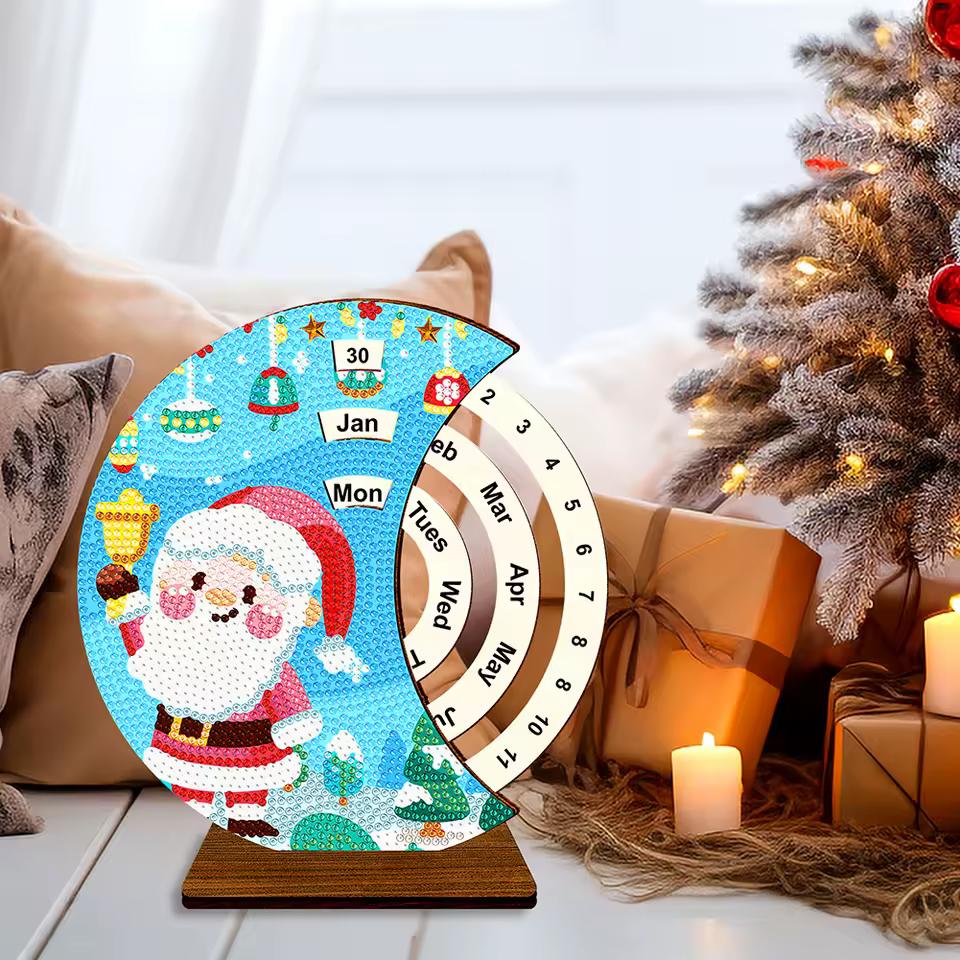 Santa Claus with bell | Calendar | Diamond painting