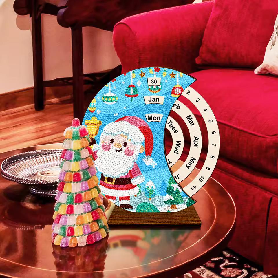 Santa Claus with bell | Calendar | Diamond painting