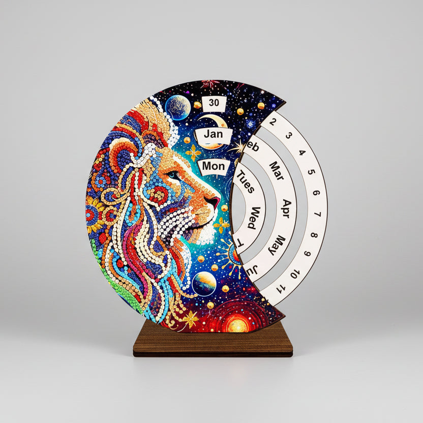 Lion | Calendar | Diamond painting