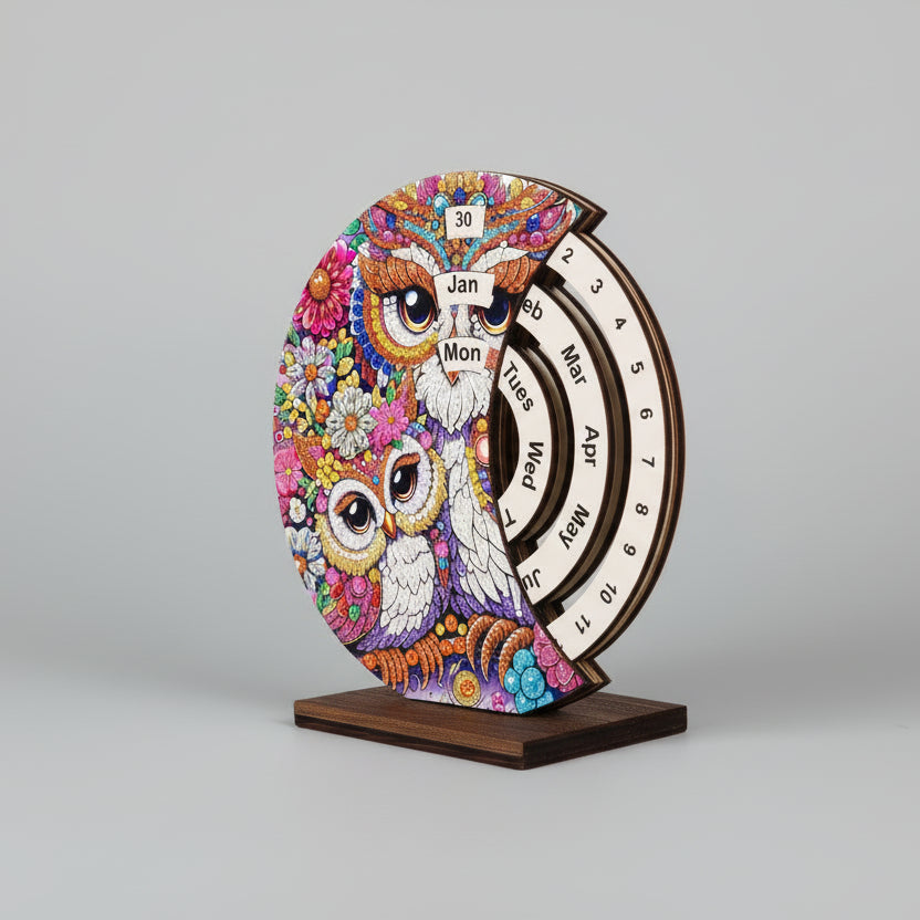 Owls | Calendar | Diamond painting