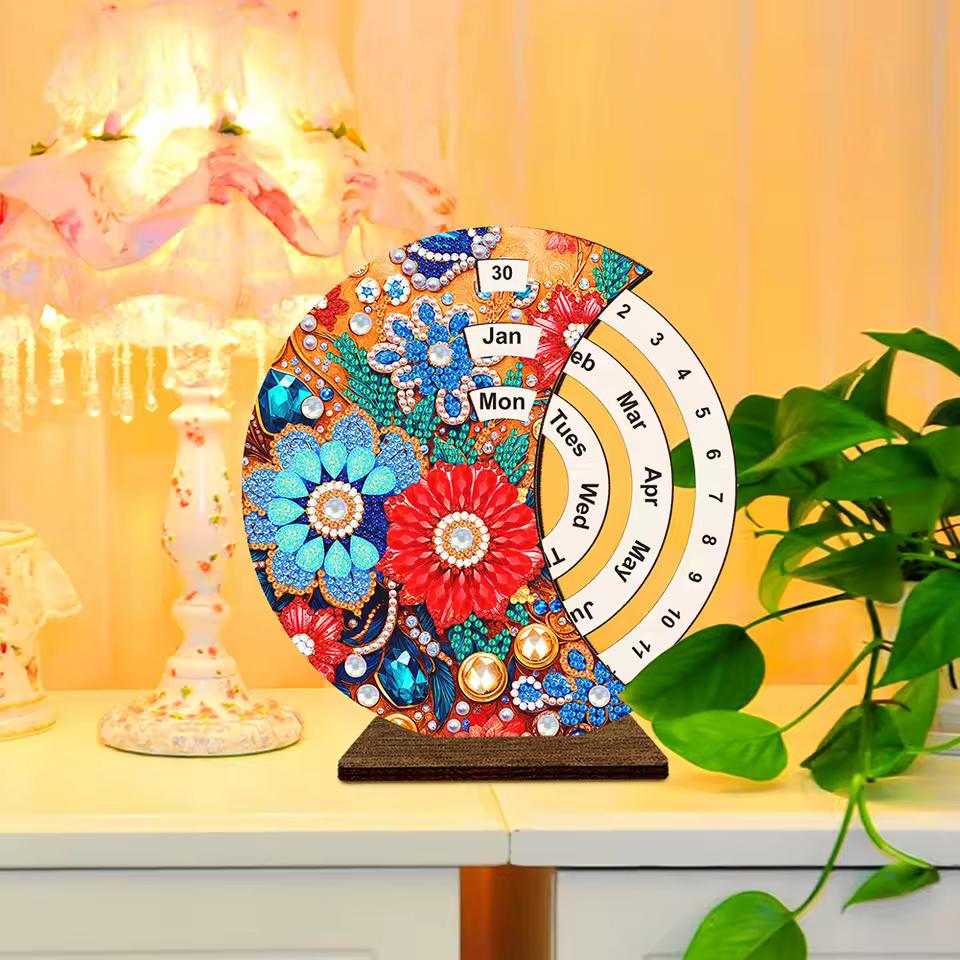 Beautiful flowers | Calendar | Diamond painting