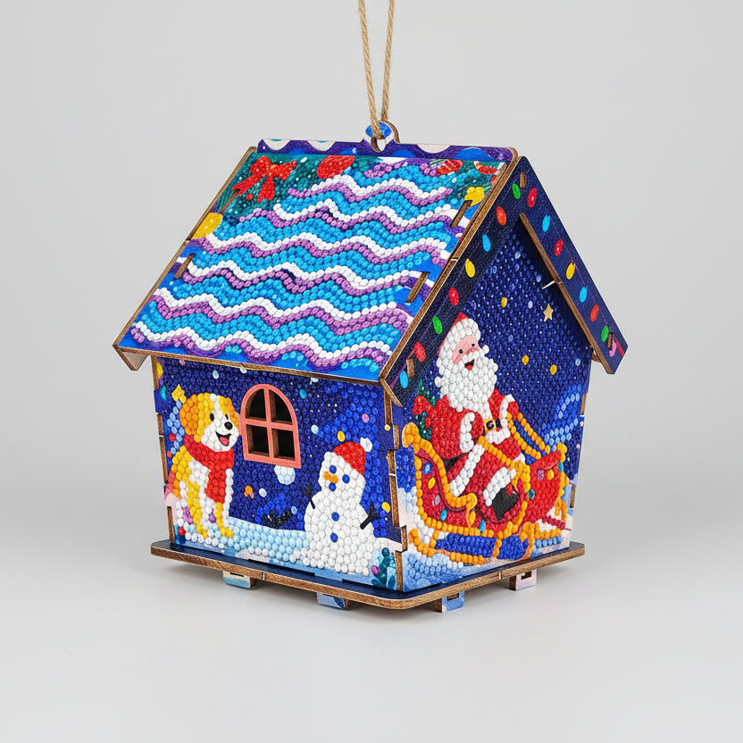 Christmas House | Hanger for the Tree | Diamond Painting