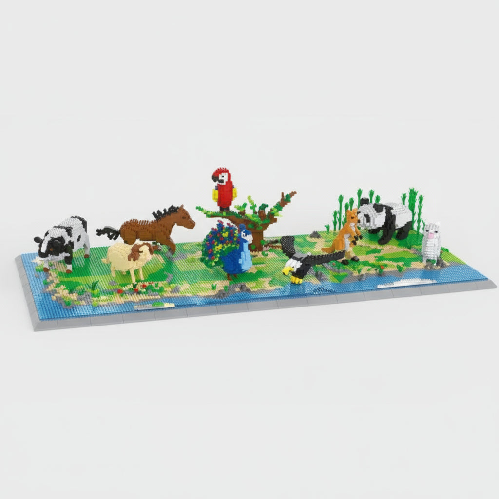 Alle Land En Lucht Dieren Bouwblokjes