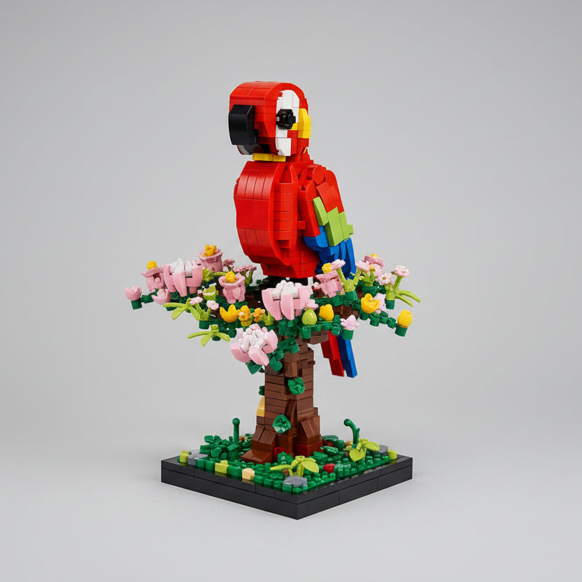 Parrot in a tree | Building blocks