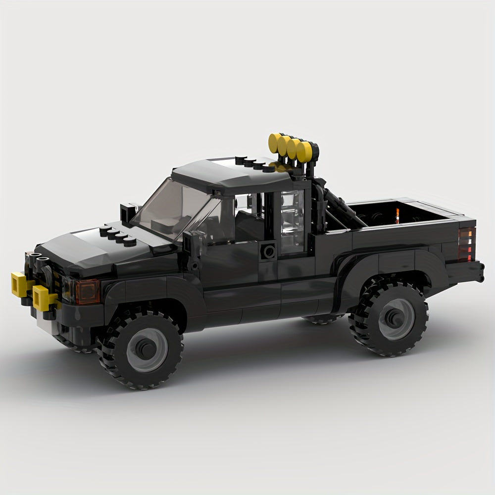 Black pickup truck | Building blocks