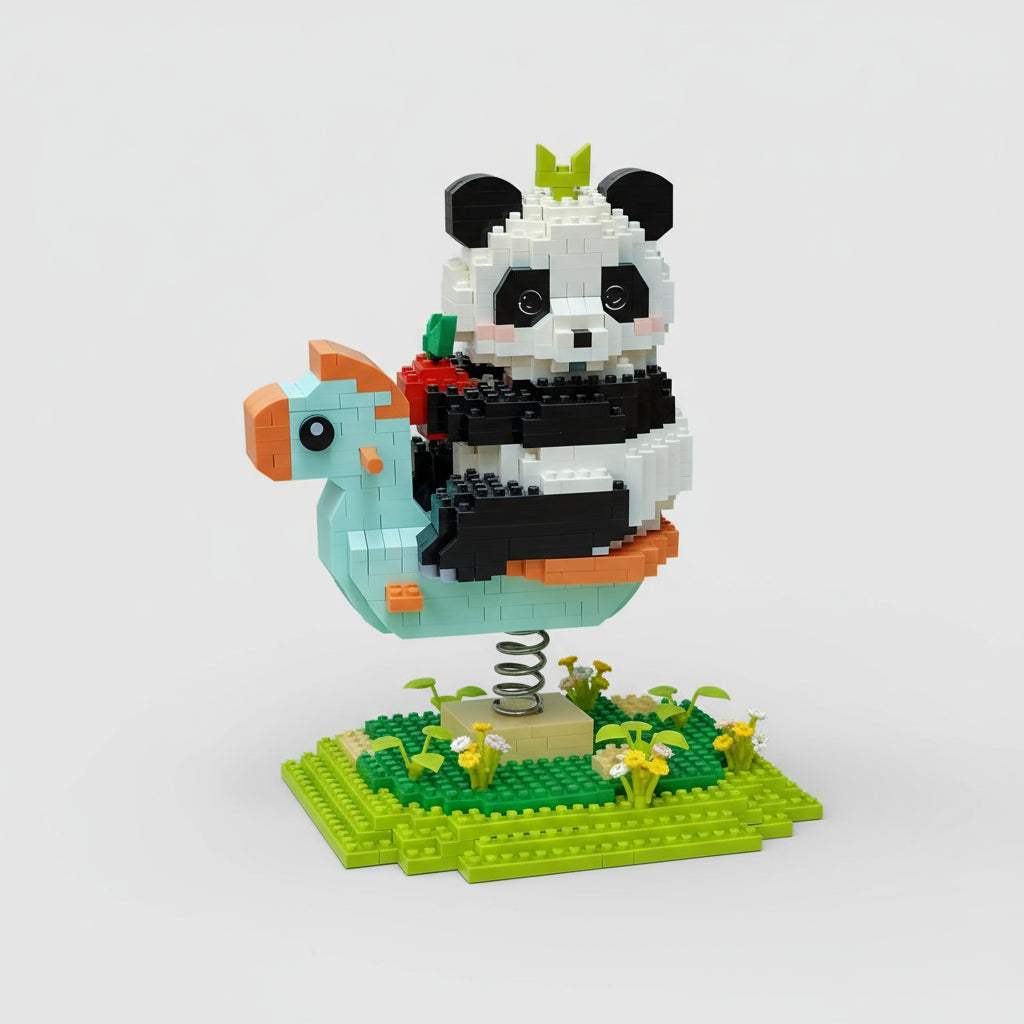 Panda on a seesaw | Building blocks