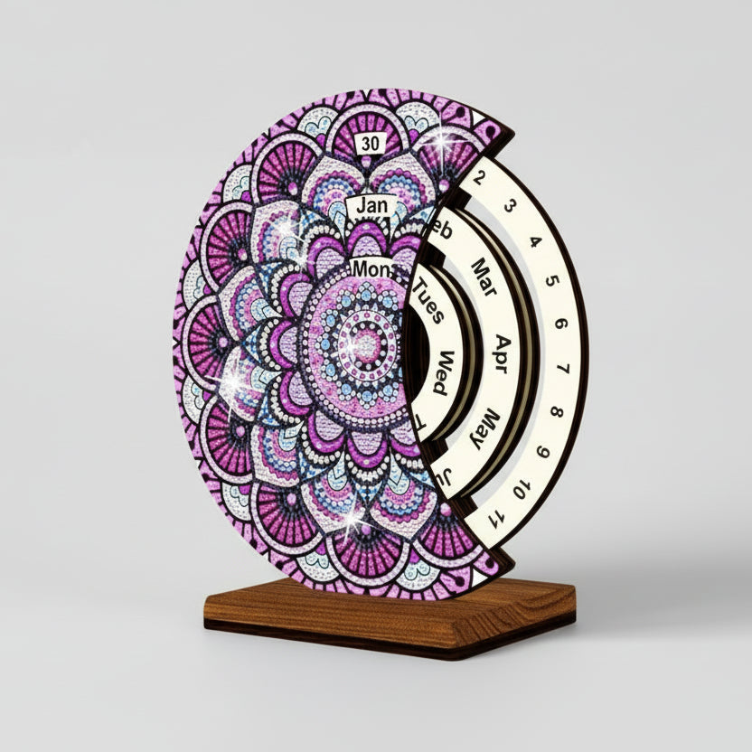 Purple Mandala | Calendar | Diamond Painting