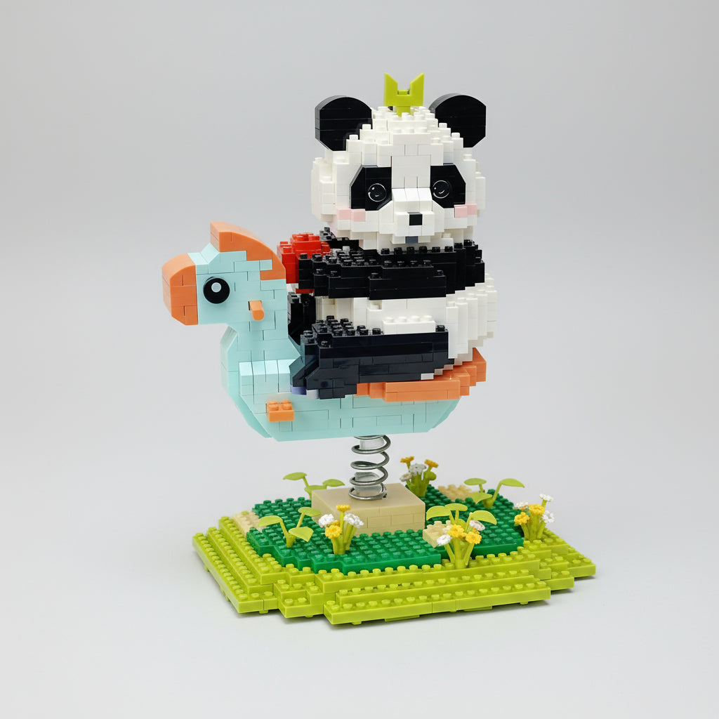Panda on a seesaw | Building blocks