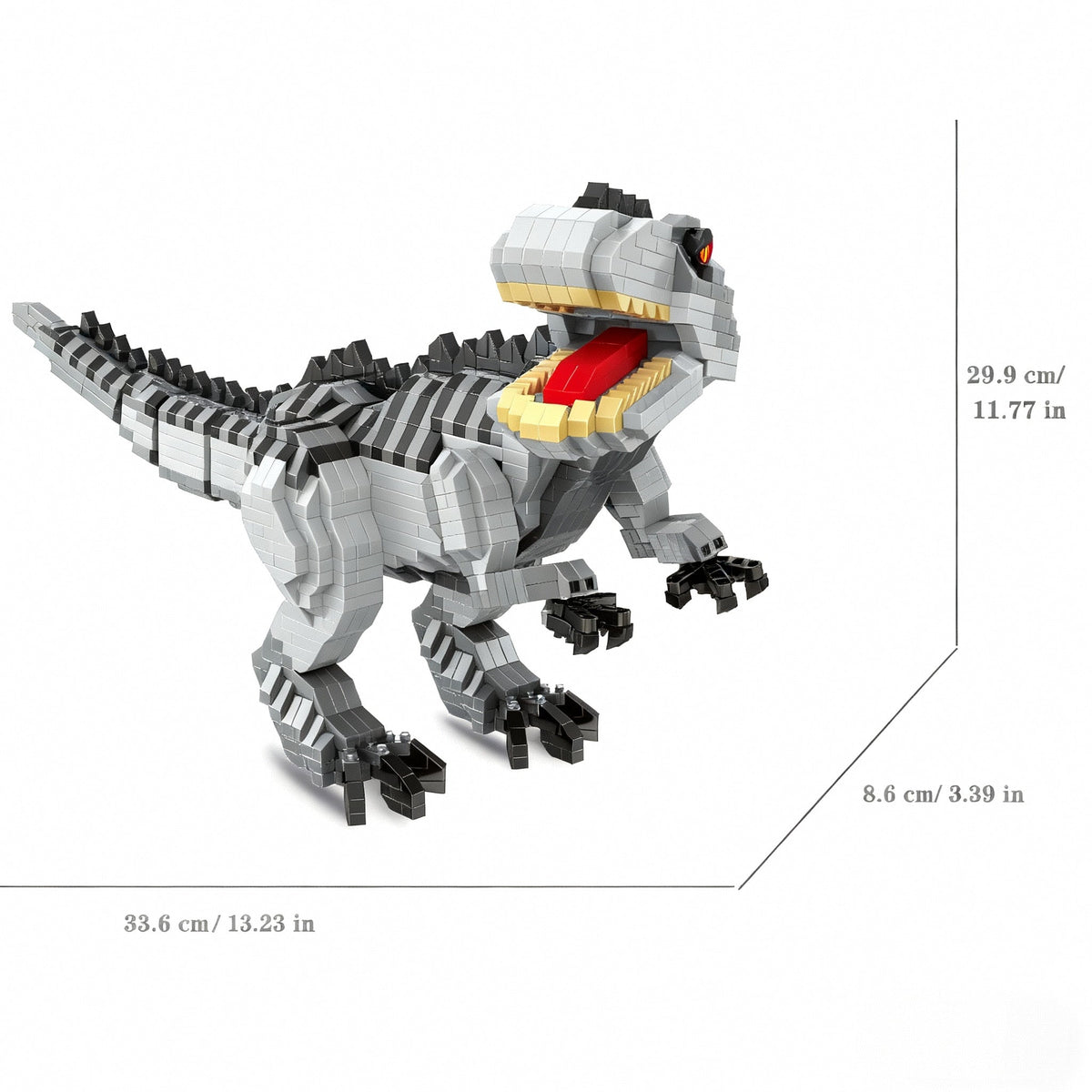 Gray T-Rex | Building Blocks