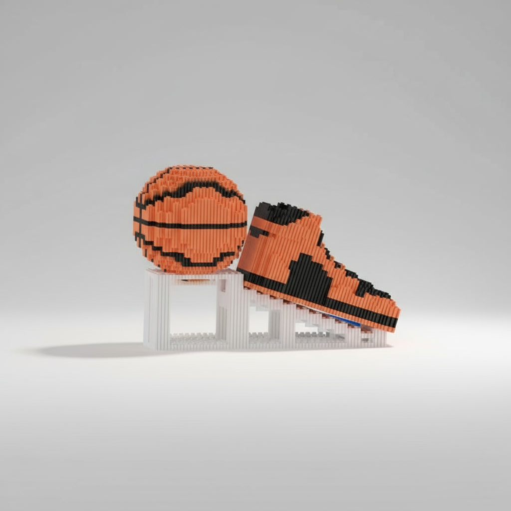 Orange basketball shoe & ball | Building bricks