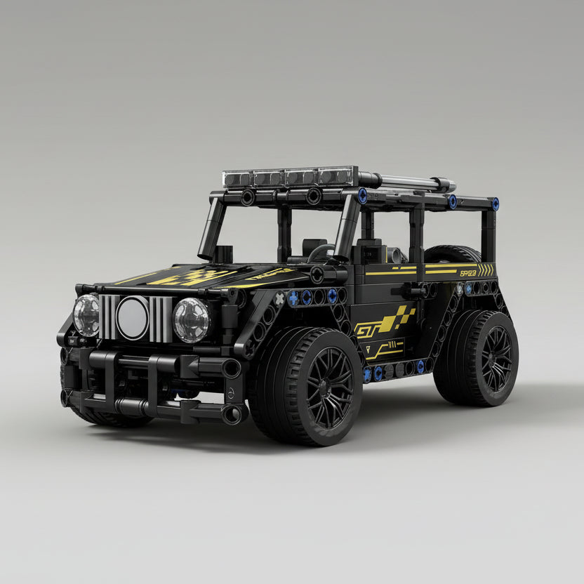 Black off-road car | Building blocks
