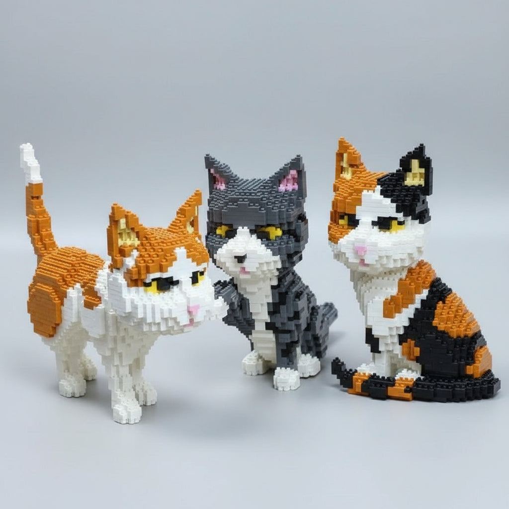 Grijze Kat Bouwblokjes