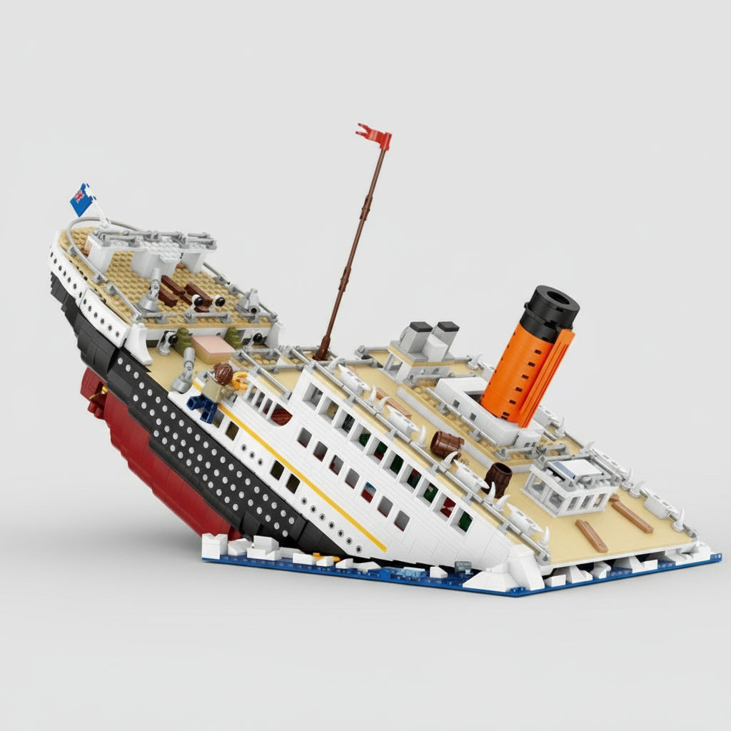 Half Gezonken Titanic Bouwblokjes